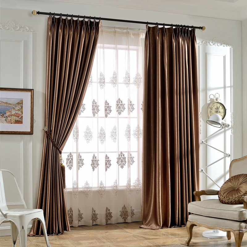Curtain Living Room
 NAPEARL Solid color blackout curtains finished living room
