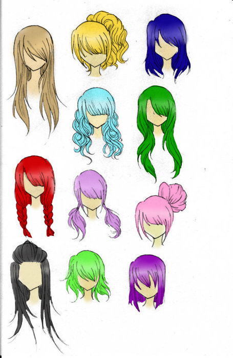 Cute Anime Girl Hairstyle
 anime hairstyles on Tumblr