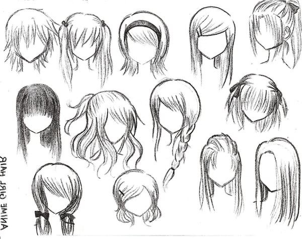 Cute Anime Girl Hairstyle
 anime hairstyles Google Search