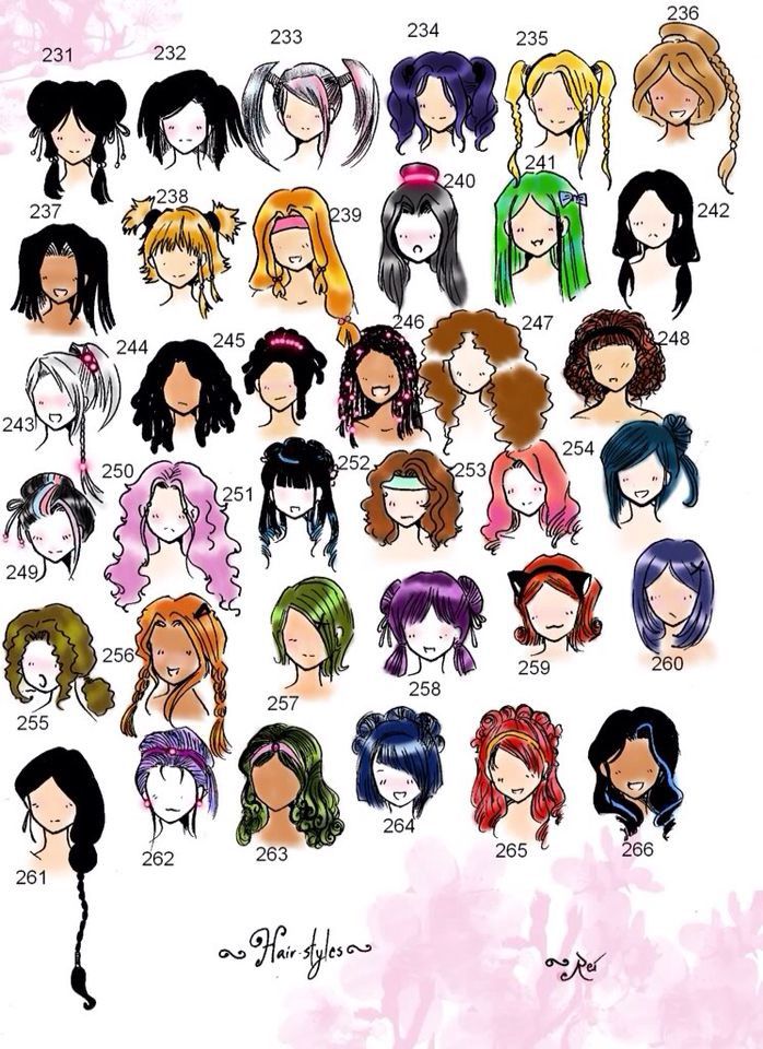 Cute Anime Girl Hairstyle
 Pin by Drawing Techniques on Hairstyles