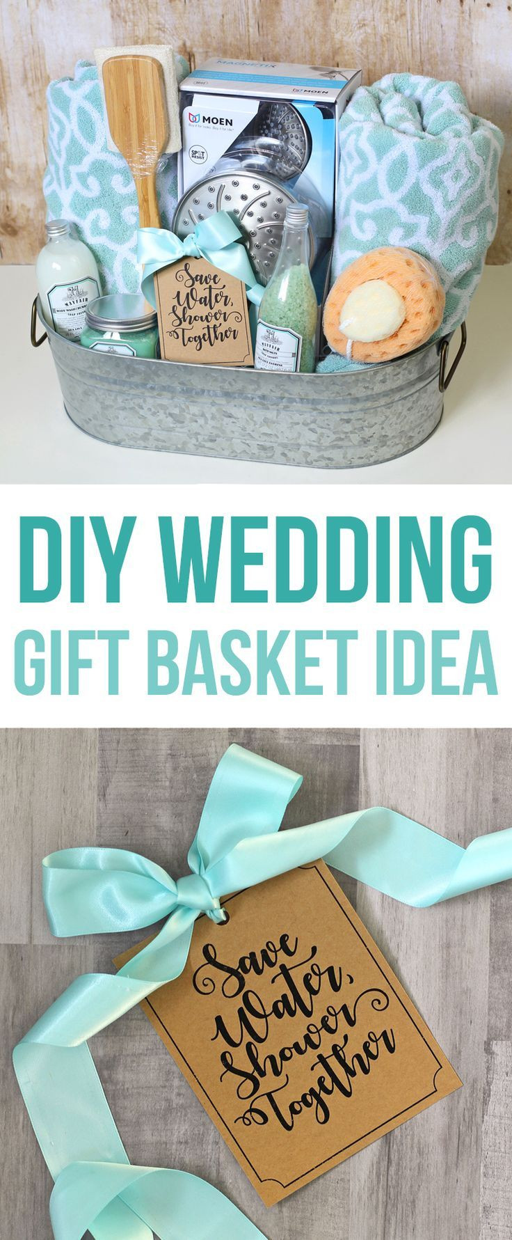 Cute Bridal Shower Gift Basket Ideas
 Shower Themed DIY Wedding Gift Basket Idea