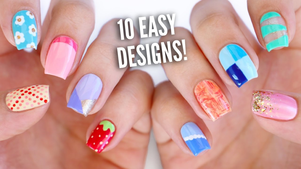 Cute But Easy Nail Designs
 10 Easy Nail Art Designs for Beginners The Ultimate Guide