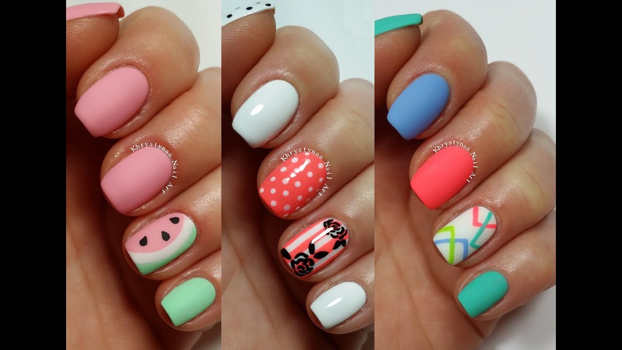 Cute But Easy Nail Designs
 3 Easy Nail Art Designs for Short Nails