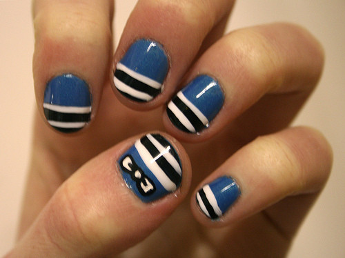 Cute But Easy Nail Designs
 Bow Ties and Barrettes HOT NAIL DESIGNS