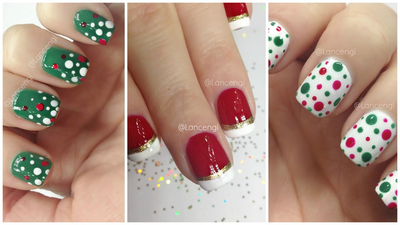 Cute Christmas Nail Ideas
 DIY Cute & Easy Christmas Nail Polish Designs For