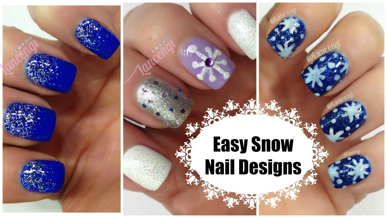 Cute Christmas Nail Ideas
 DIY Cute & Easy Snowflake Christmas Nail Polish The
