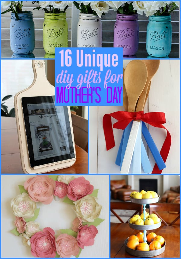 Cute DIY Gifts For Mom
 16 Unique DIY Gifts for Mother s Day The Weekly Round UP