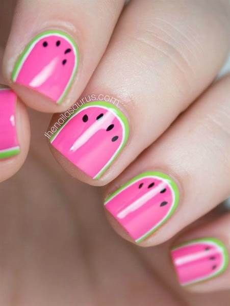 Cute Diy Nail Designs
 Watermelon Nail Art Design s and