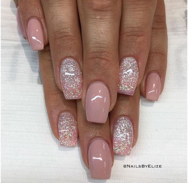 Cute Glitter Nails
 Cute nails nails in 2019