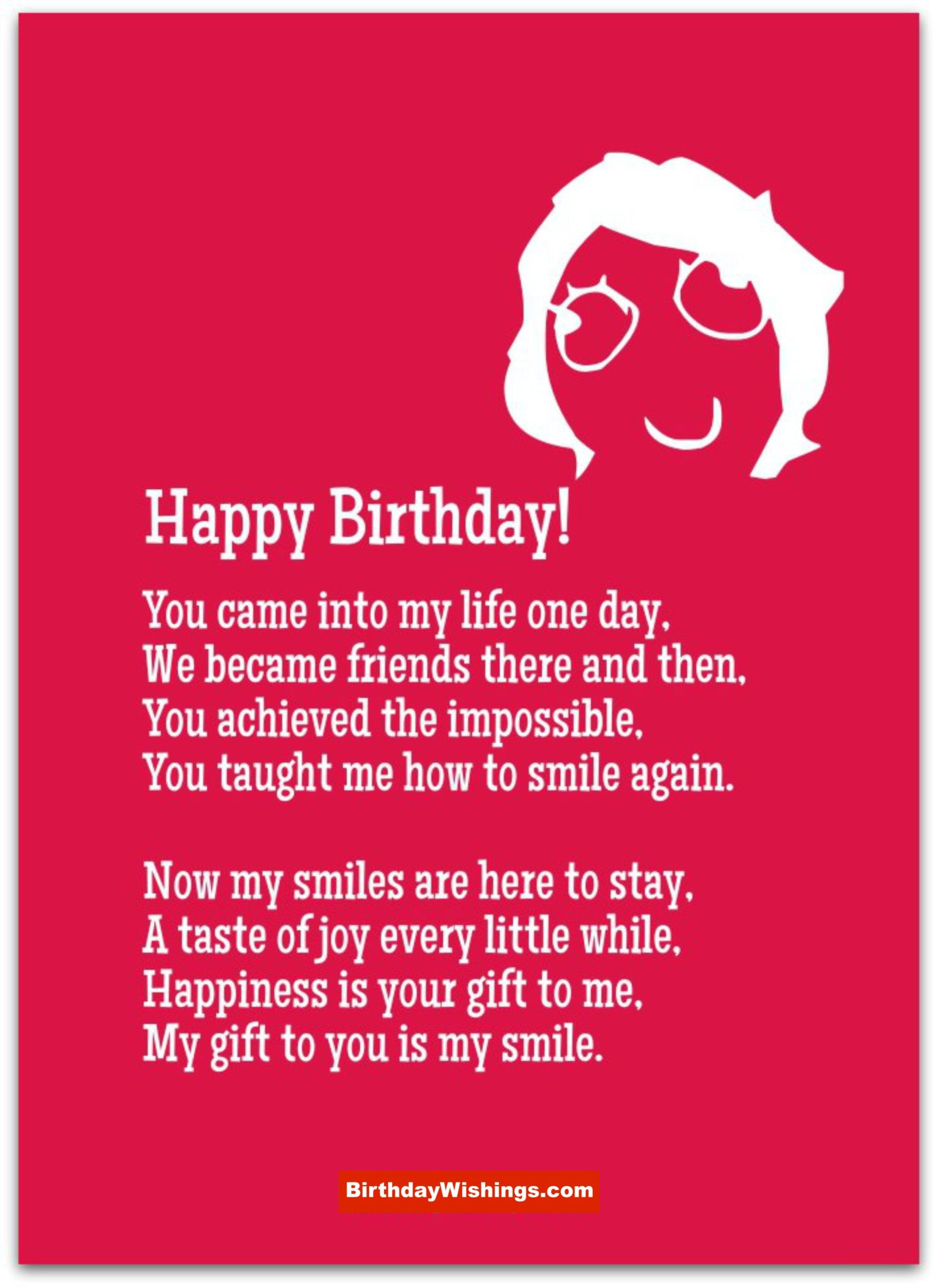 Cute Happy Birthday Quotes For Best Friends
 Birthday Poem For Best Friend