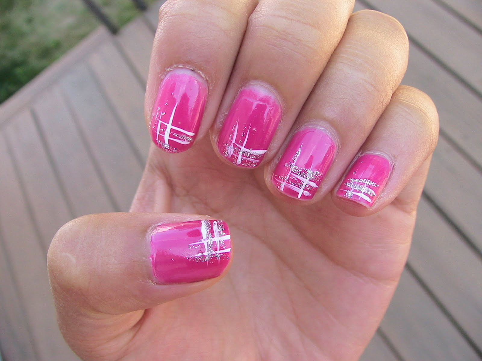 Cute Pink Nail Designs
 Really Pink Nail Art Design by Cute Polish