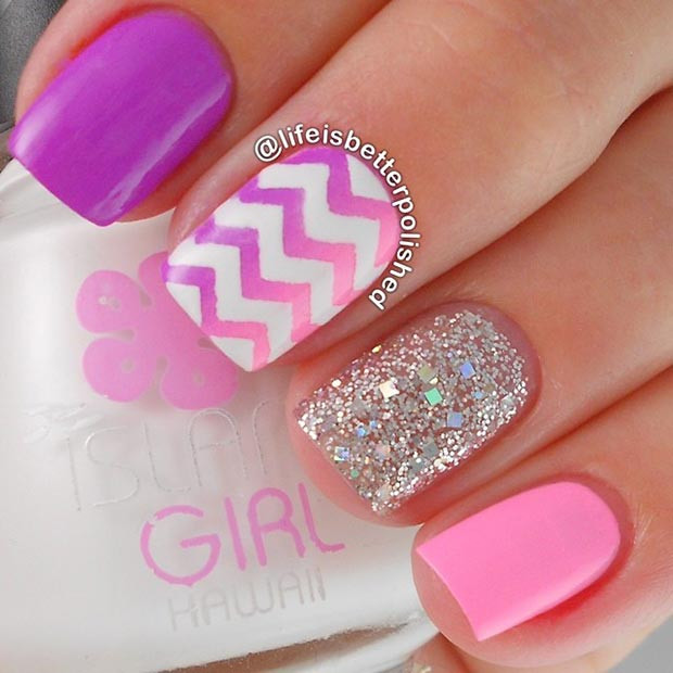 Cute Pink Nail Designs
 80 Nail Designs for Short Nails