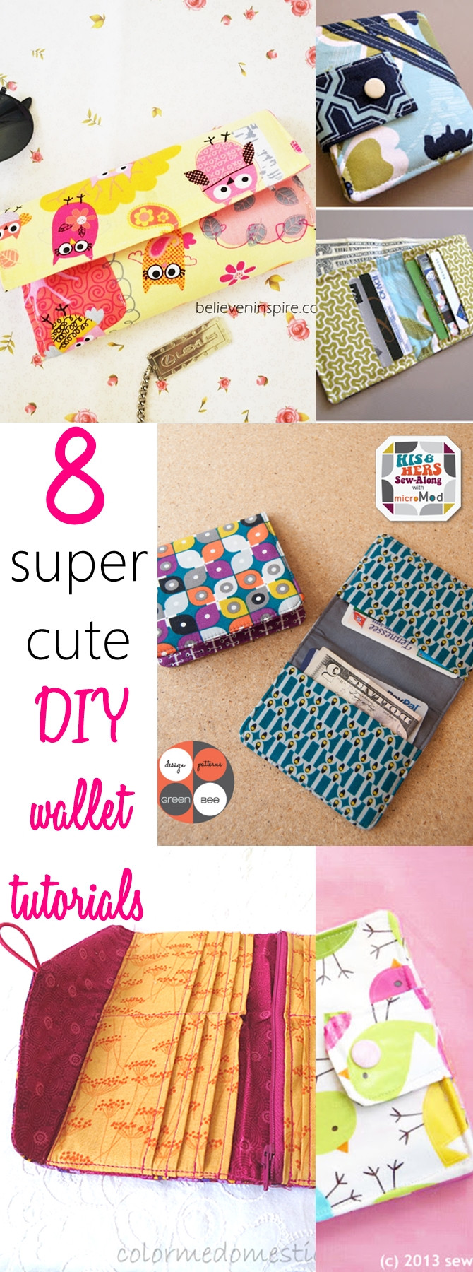 Cute Things For Kids
 8 Super Cute DIY Wallet Tutorials for Beginners Sew