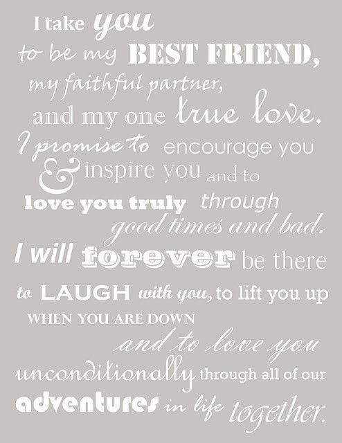 Cutest Wedding Vows
 Cute Vows s and for