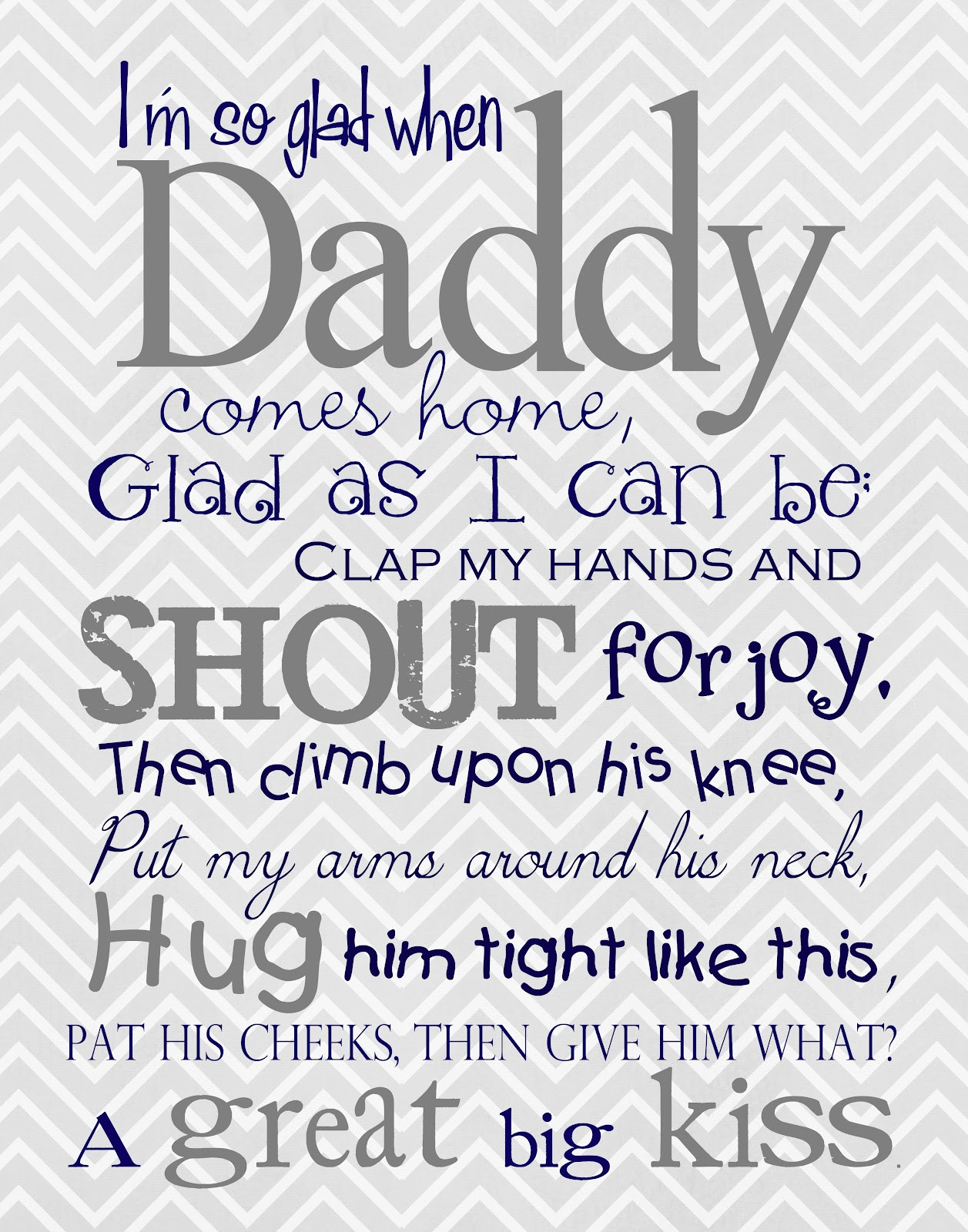 Dad Quotes From Kids
 A Pocket full of LDS prints I m So Glad When Daddy es