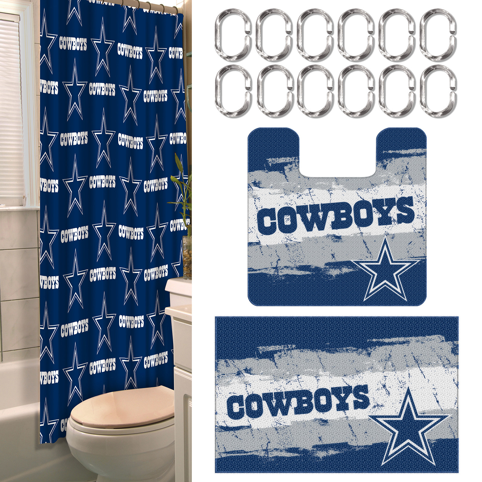 Dallas Cowboys Bathroom Decor
 NFL Dallas Cowboys Bathroom Set