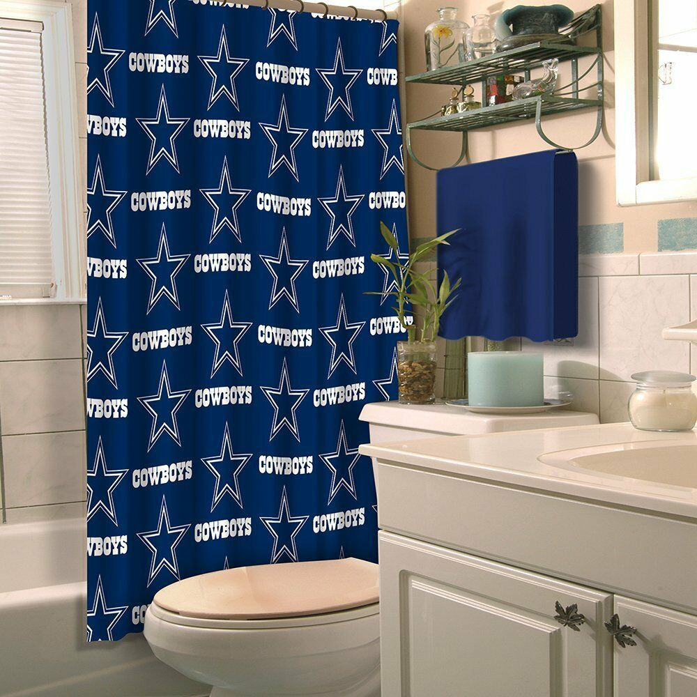 Dallas Cowboys Bathroom Decor
 Dallas Cowboys Shower Curtain Home Bathroom Decoration