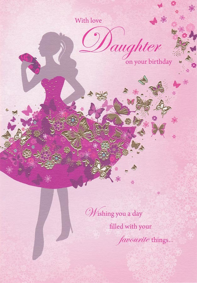 Daughter Birthday Card
 Daughter Birthday Card Silhouette Sara Miller CardSpark