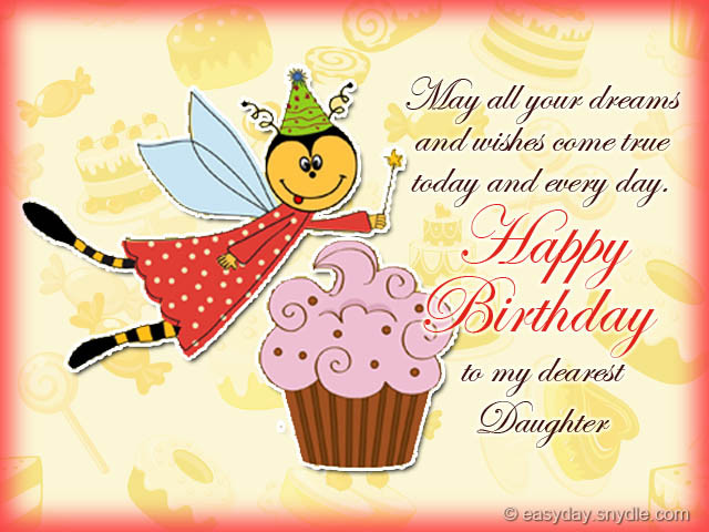 Daughter Birthday Card
 Birthday Messages for Your Daughter – Easyday