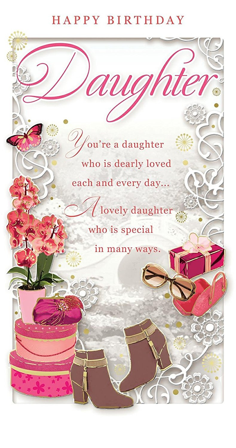 Daughter Birthday Card
 Happy Birthday Daughter