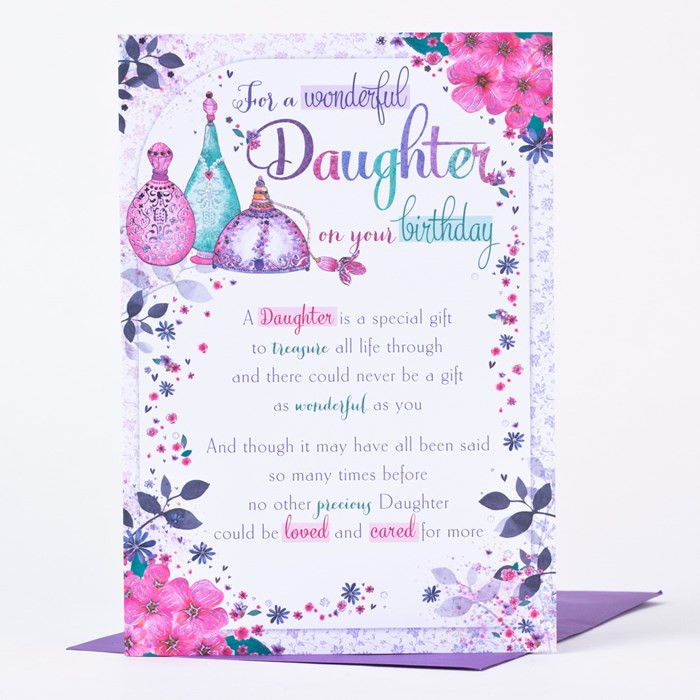 Daughter Birthday Card
 Birthday Card Daughter Perfume Atomisers