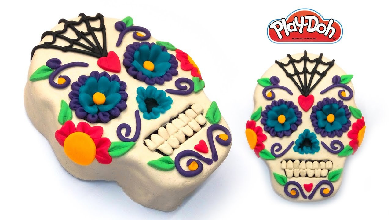 Day Of The Dead Crafts For Kids
 DIY How to Make Play Doh Sugar Skull Dia de los Muertos