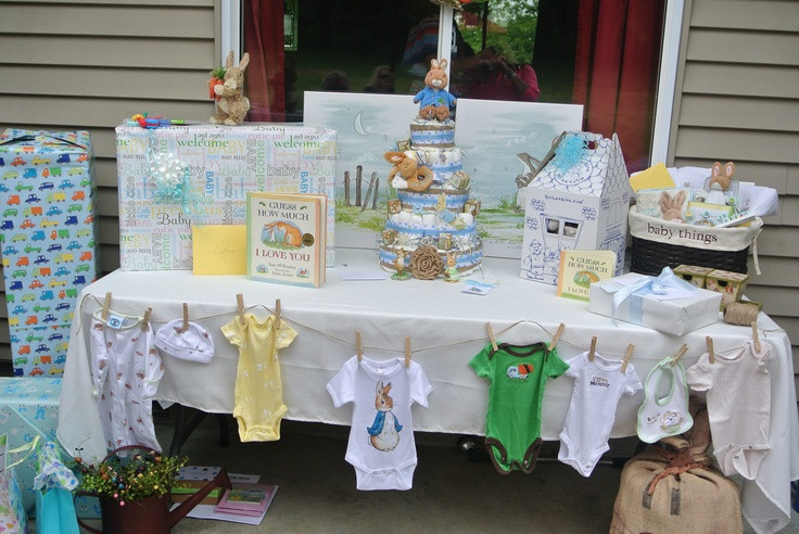 Decorating Ideas For Baby Shower Gift Table
 baby shower t table My stuff Pinterest