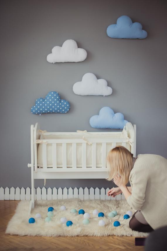 Decoration For Baby Room
 Kids Stuffed Cloud shaped pillow Gift Ideas Baby Toddler