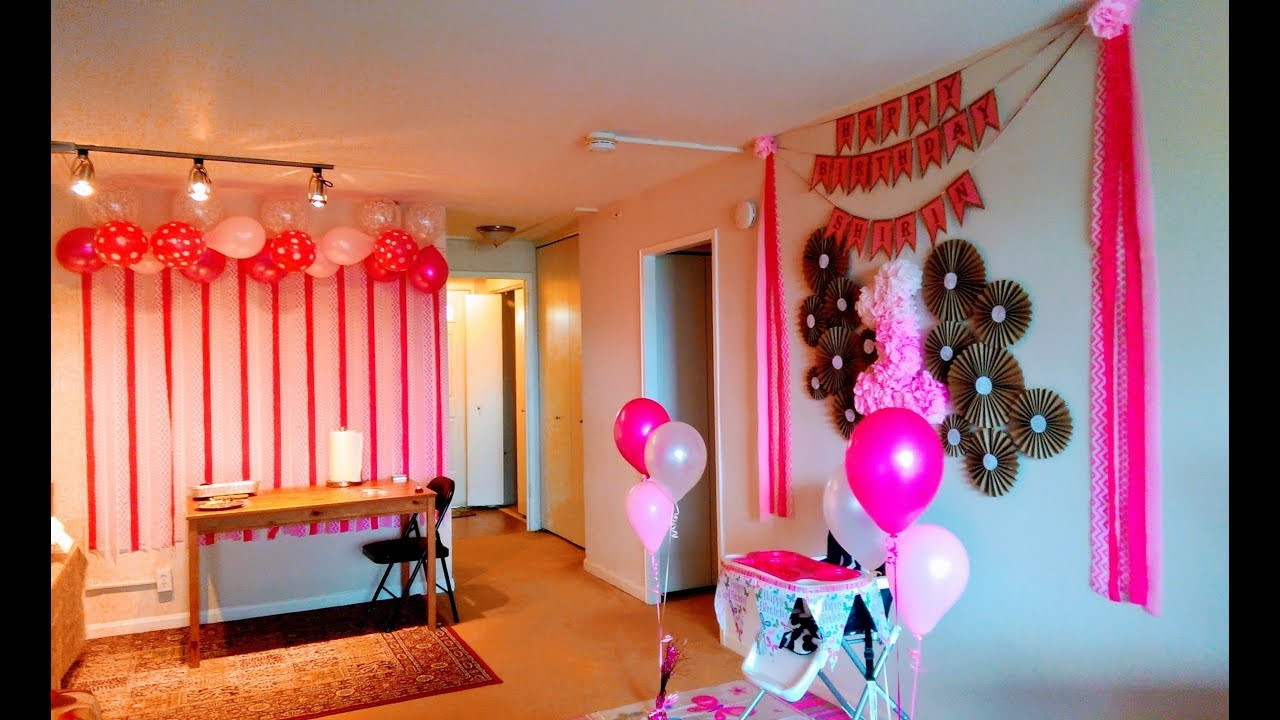 Decoration For Birthday Party At Home
 DIY First Birthday Decoration Ideas