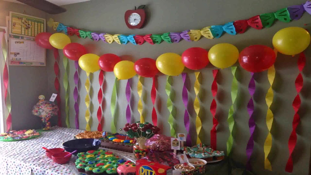 Decoration For Birthday Party At Home
 Simple Birthday Decoration Ideas At Home With Balloons
