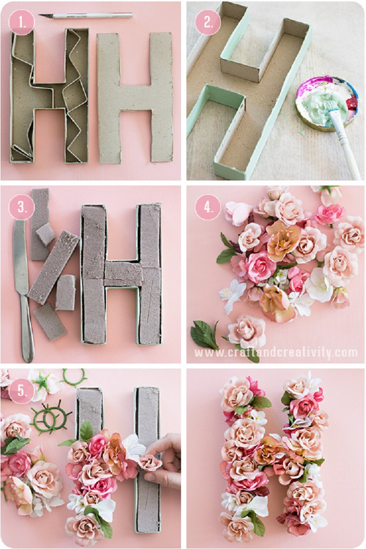 Decorative Letters DIY
 12 Summery DIY Projects To Dive Into the New Season In A