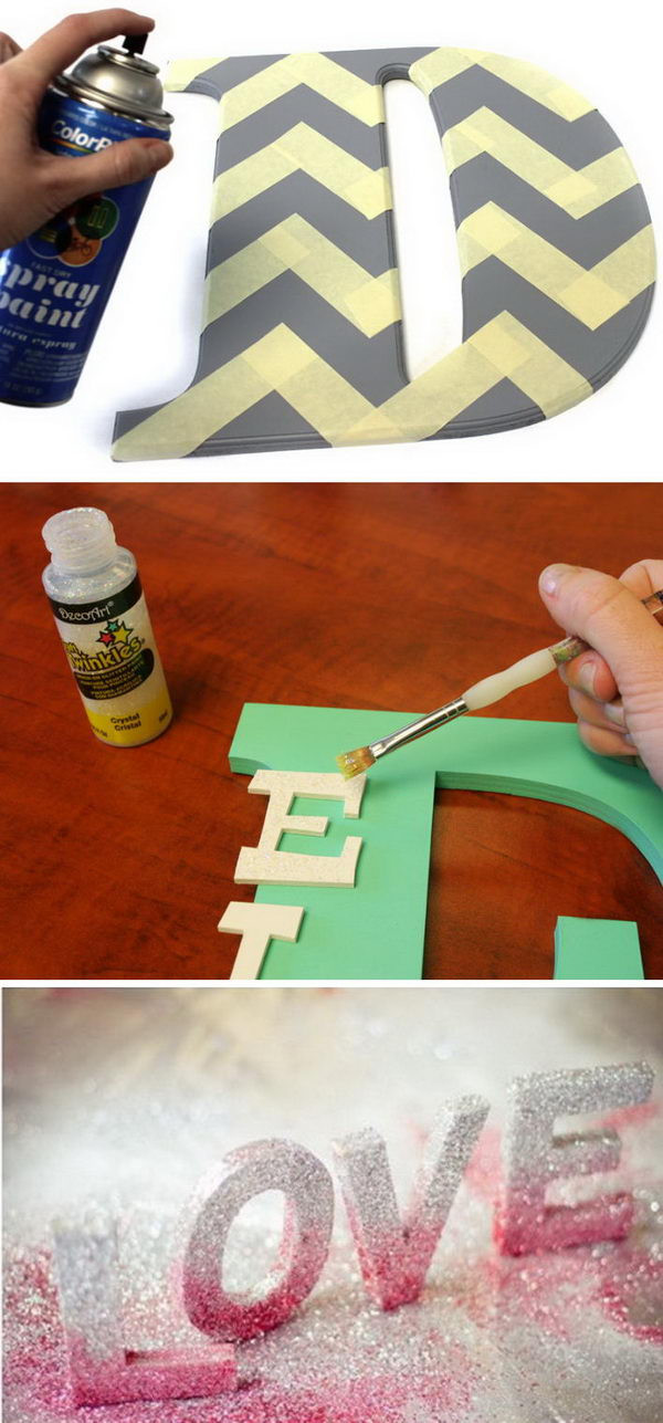 Decorative Letters DIY
 45 Awesome DIY Ideas for Making Your Own Decorative