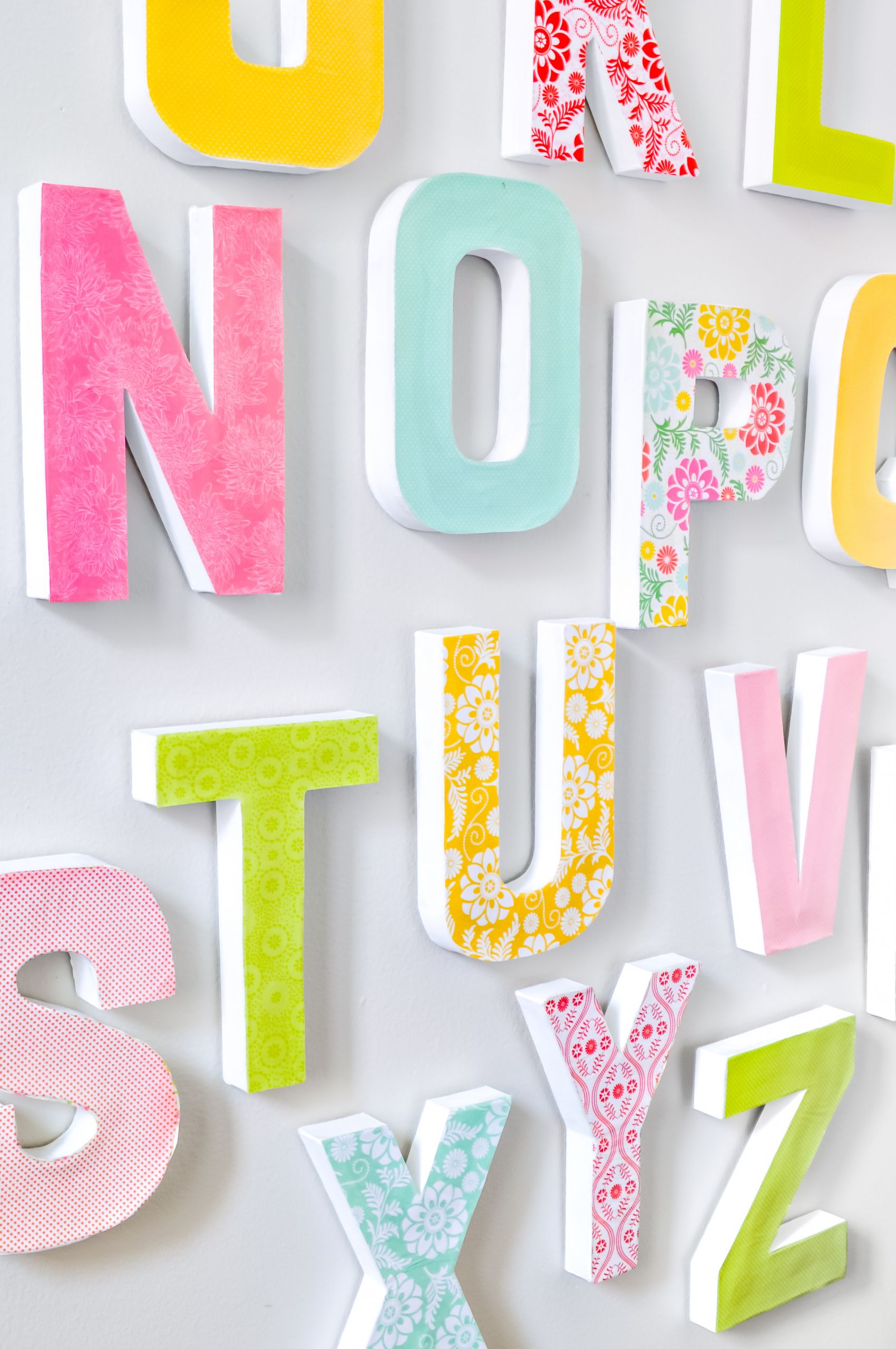 Decorative Letters DIY
 DIY Wall Letters Easy to Make and Customize for your