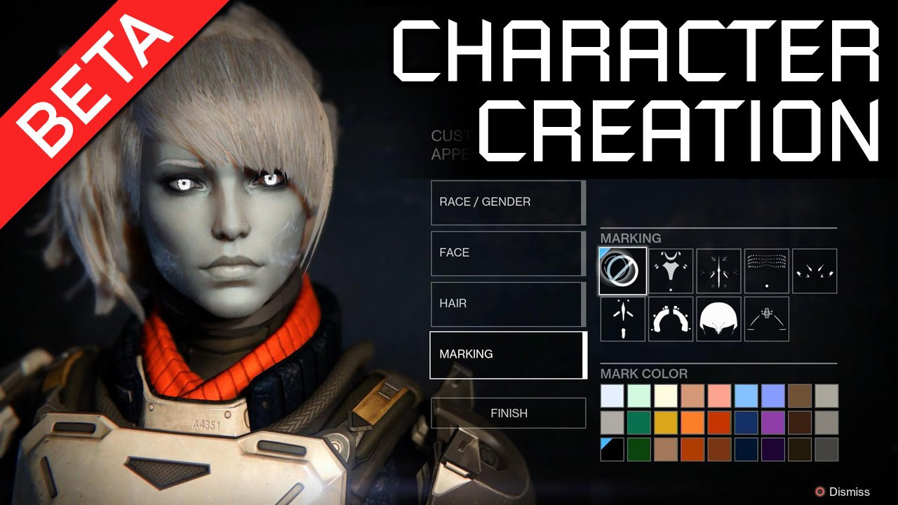 Destiny 2 Female Awoken Hairstyles
 Destiny BETA Character Creation All Races Genders