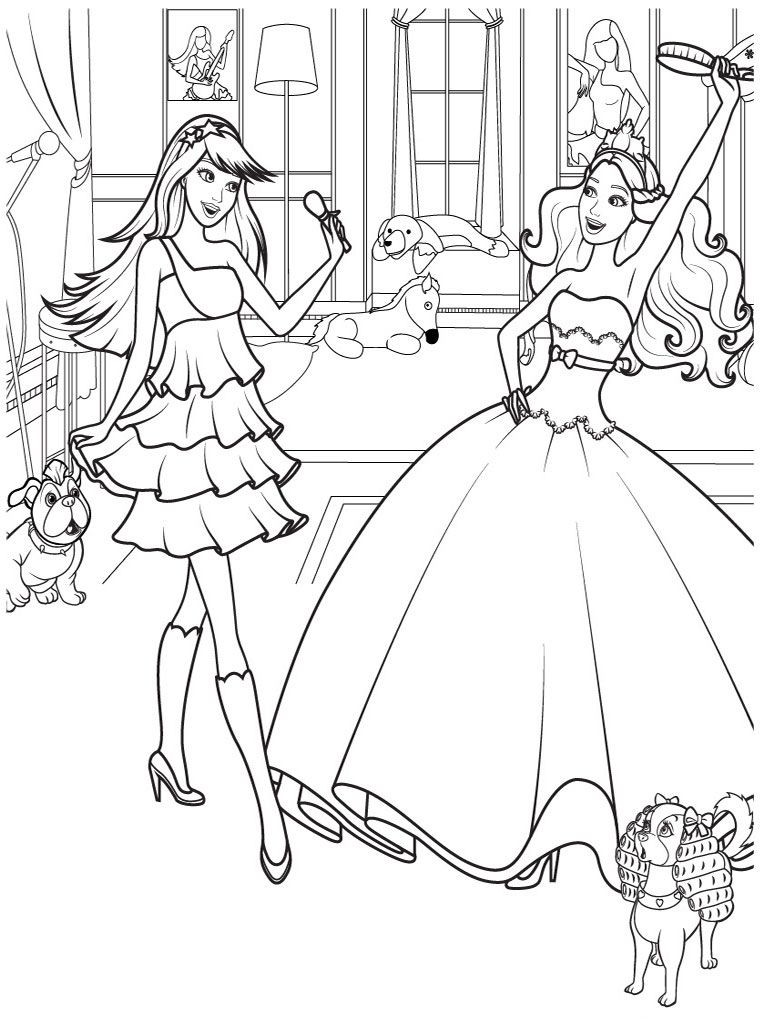 Detailed Coloring Pages For Girls
 pictures to color and print for girls