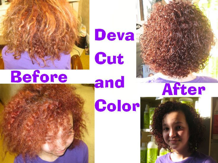 Deva Cut Natural Hair Before And After
 Before and After Deva Cut and Color