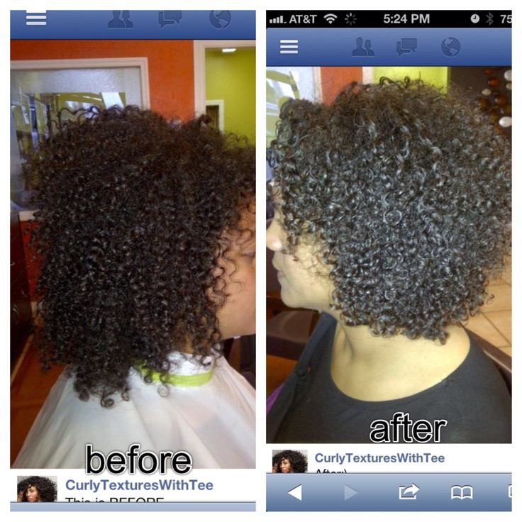 Deva Cut Natural Hair Before And After
 Before and after deva cut Look at shape of clients hair