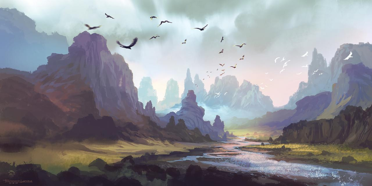 Digital Painting Landscape
 Mountain Landscape by FerdinandLadera on DeviantArt