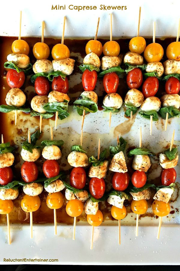 Dinner Party Appetizers Ideas
 These Mini Caprese Skewers are a light quick appetizer to