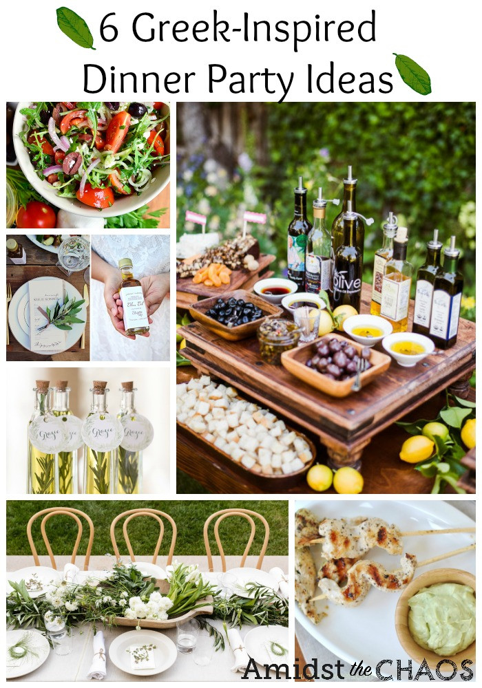 Dinner Party Entertainment Ideas For Adults
 Greek Inspired Dinner Party Ideas Amidst the Chaos