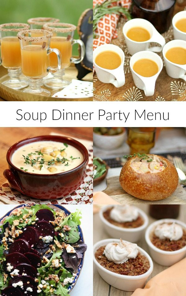 Dinner Party Ideas Menu
 Soup Dinner Party Menu Recipe Girl