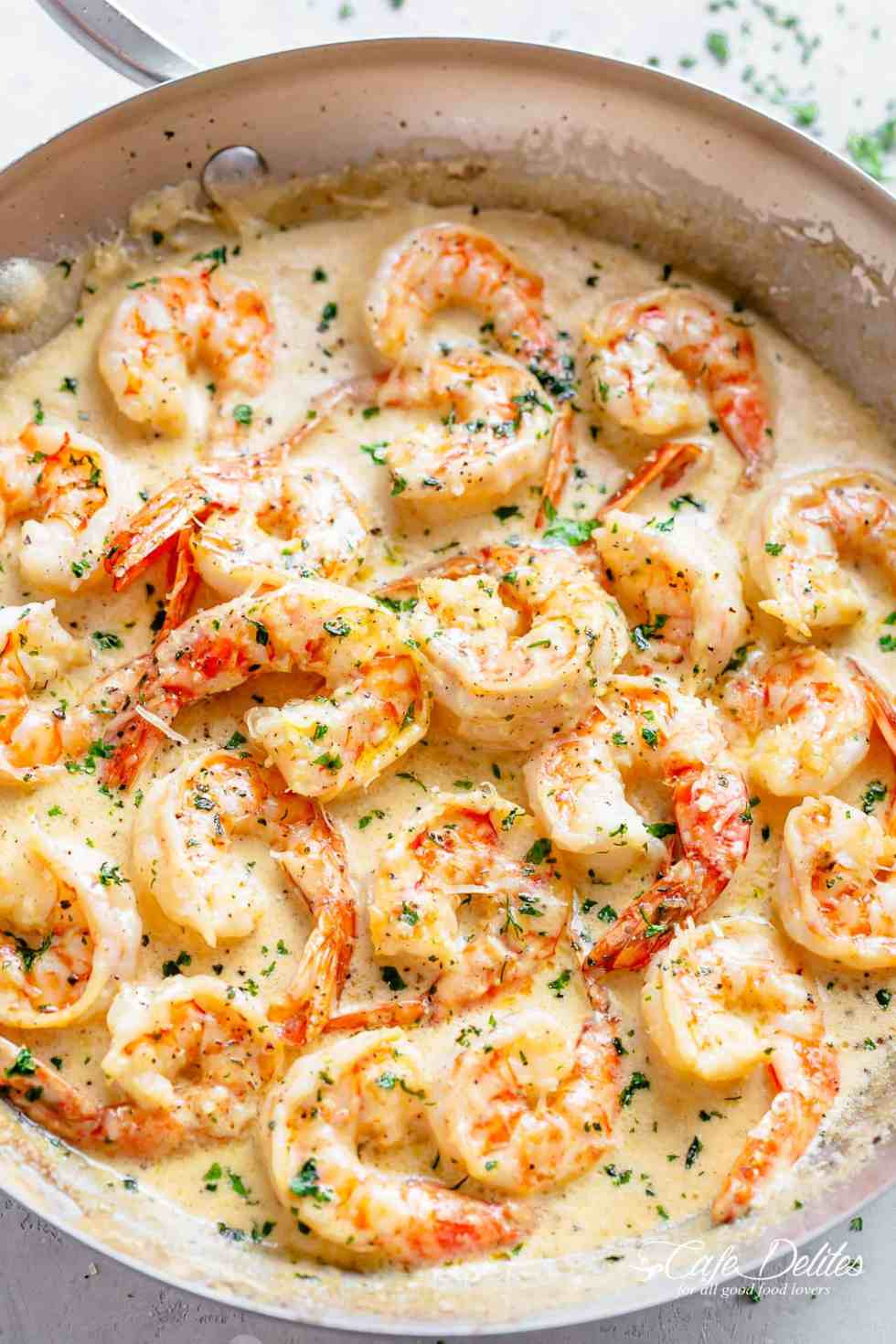 Dinner Recipe With Shrimp
 Creamy Garlic Shrimp With Parmesan Low Carb – Cafe