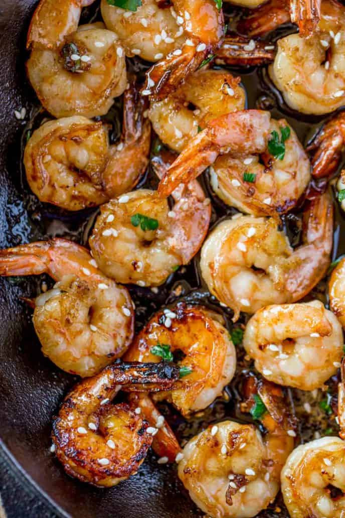 Dinner Recipe With Shrimp
 Easy Honey Garlic Shrimp Dinner then Dessert