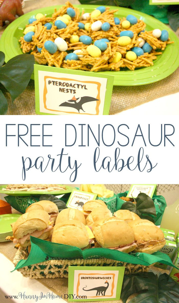 Dinosaur Party Food Ideas
 My Dinosaur Birthday Party and a freebie