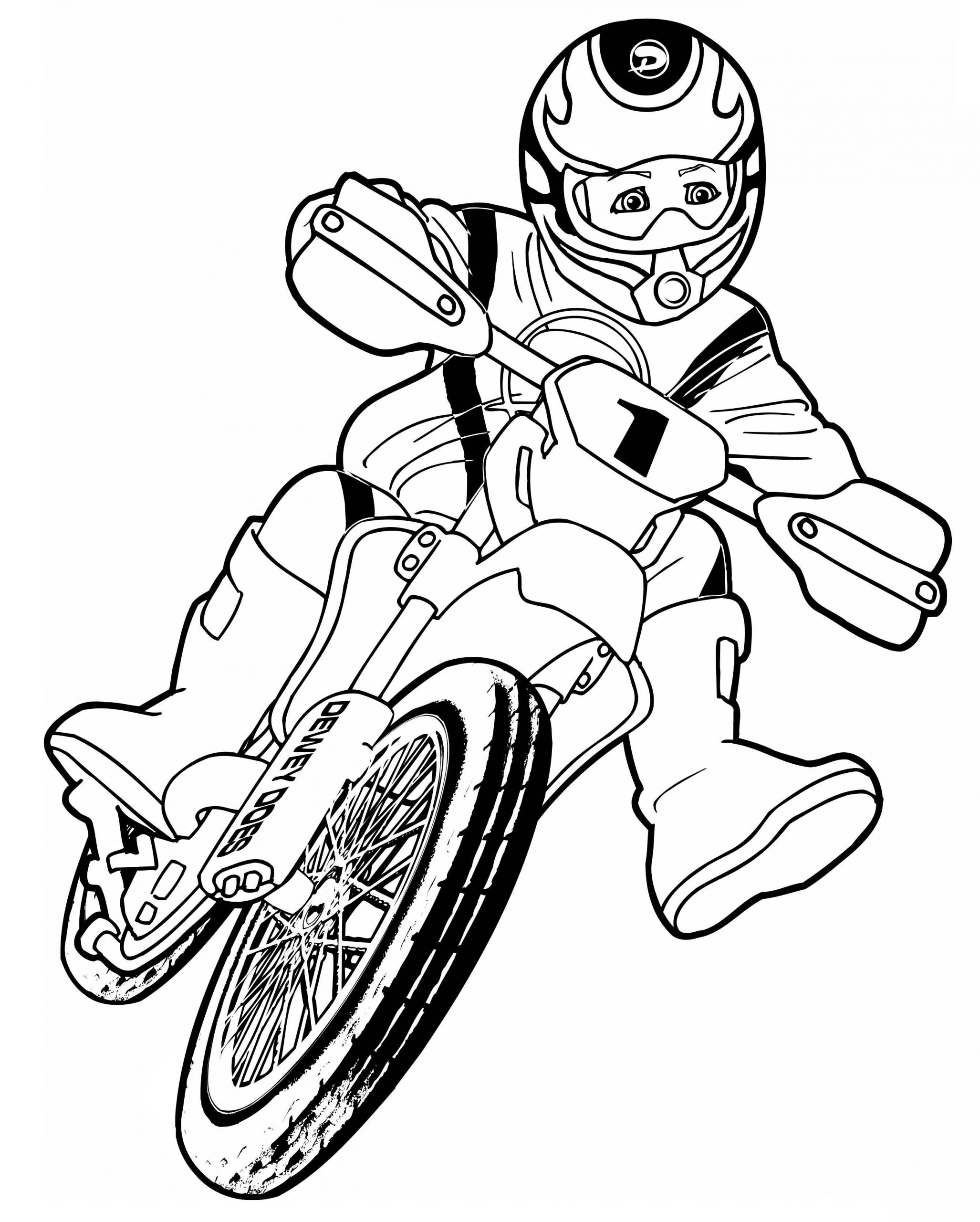 Dirt Bike Coloring Pages Boys
 coloring page