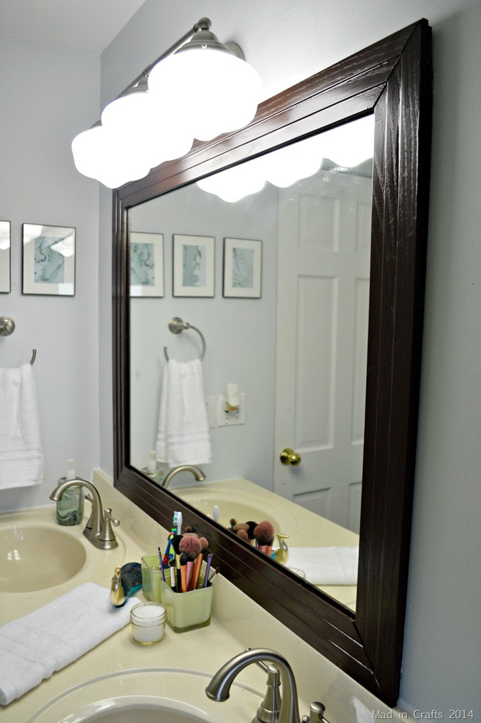 Discount Bathroom Mirror
 FRAMED BATHROOM MIRROR Mad in Crafts