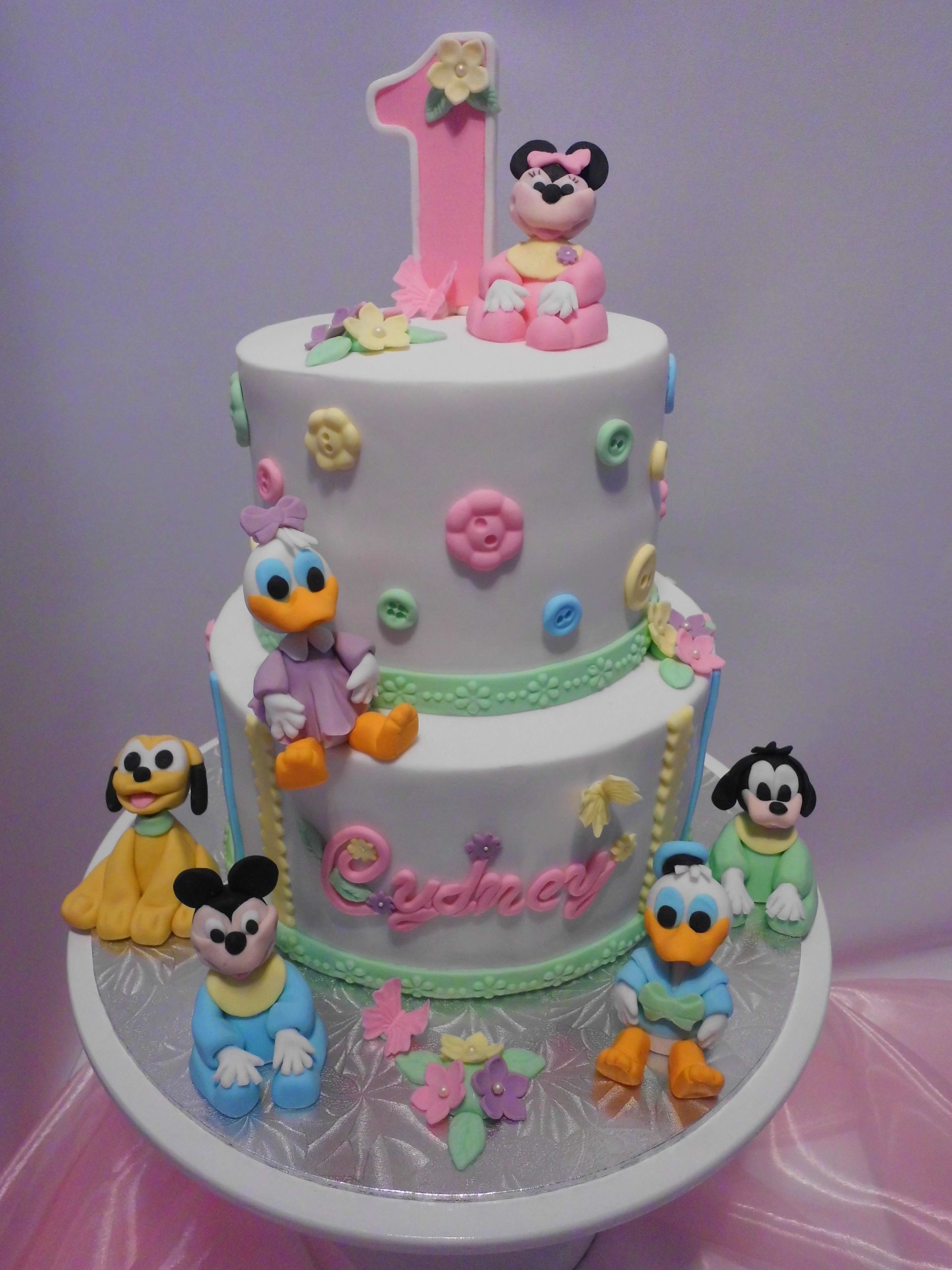 Disney Birthday Cake
 Disney Babies First Birthday Cake CakeCentral