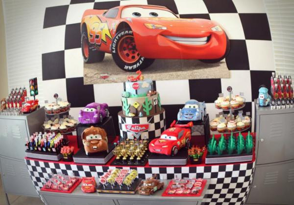 Disney Cars Birthday Party
 Kara s Party Ideas Disney Cars Lightning McQueen Boy Car