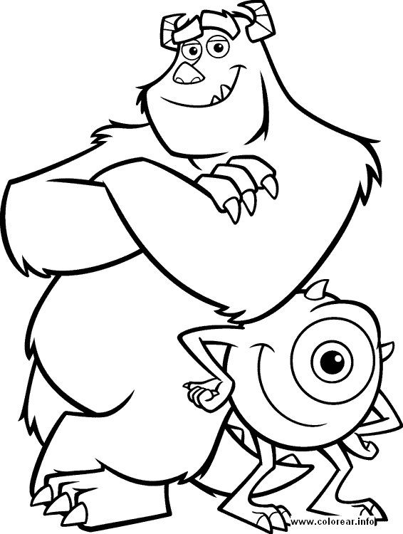 Disney Coloring Pages For Kids To Print Out
 monster pictures for kids