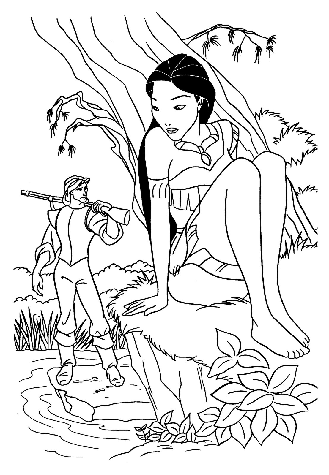 Disney Princess Coloring Pages For Kids
 Coloring Pages For Kids Disney Princess Pocahontas